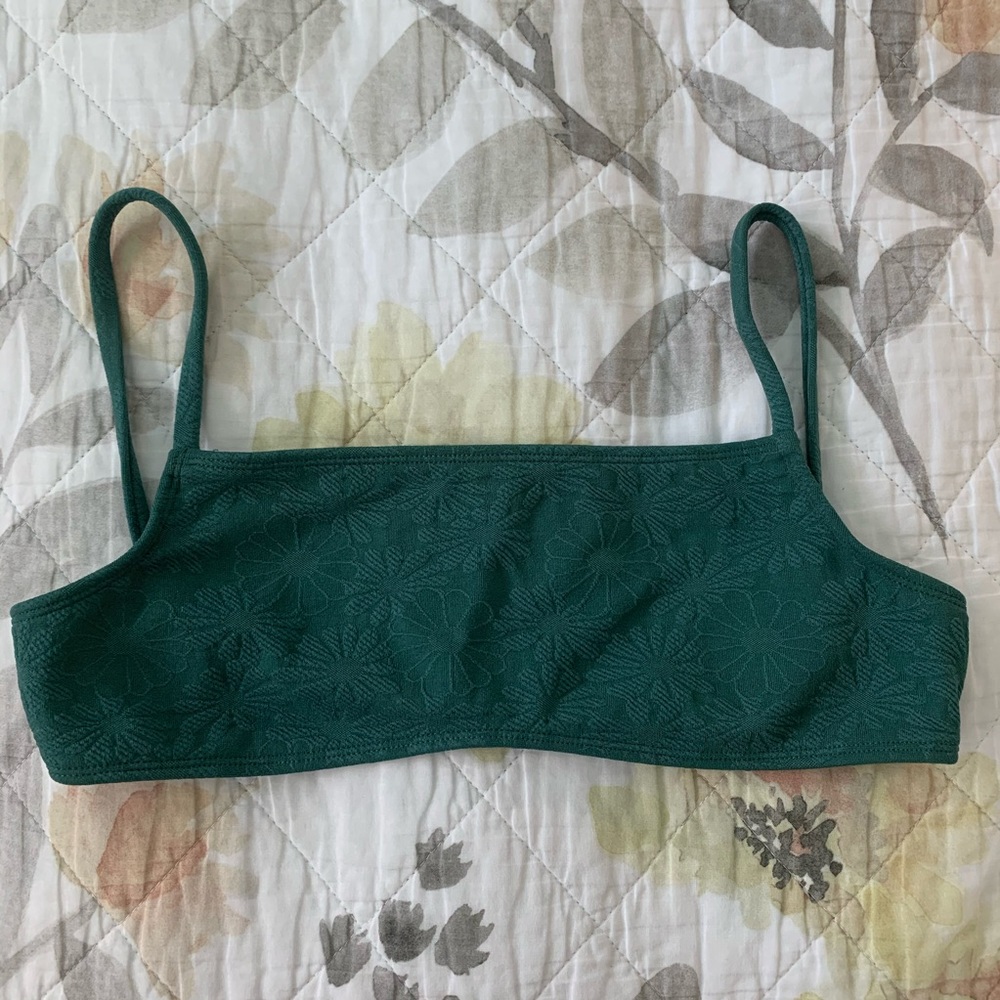 Pacsun LA Hearts Green Bikini Top